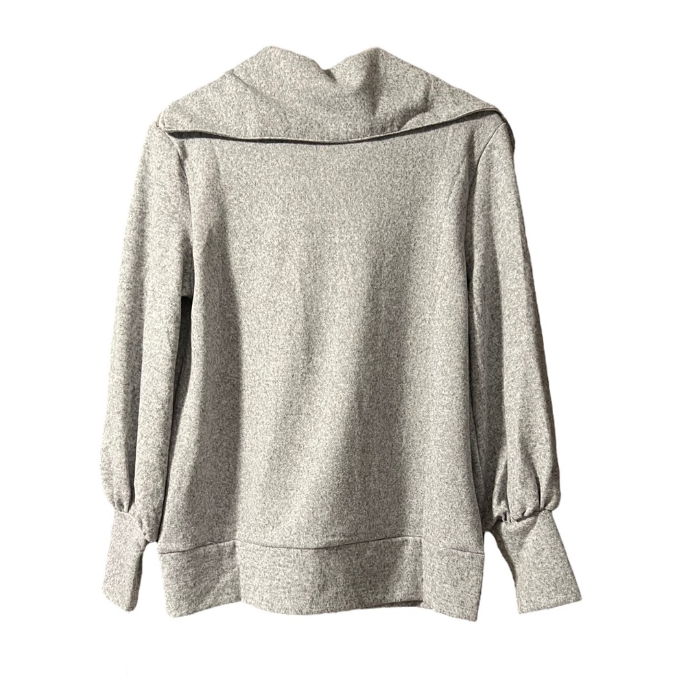 NWT Parker & Quinn 1/4 Zip Pullover Gray Sweater Size Small - Picture 2 of 7